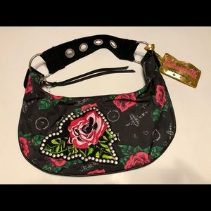 BetseyJohnson Betseyville Princess Rose Hobo Purse